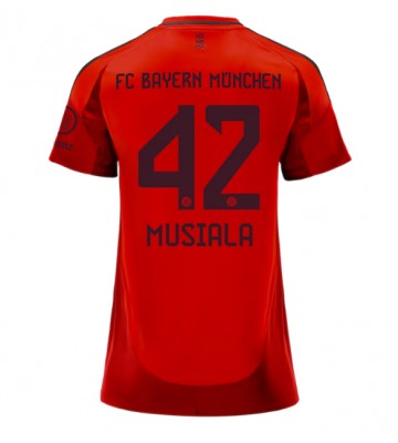 Bayern Munich Jamal Musiala #42 Primera Equipación Mujer 2024-25 Manga Corta